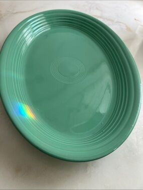 Fiestaware Green Dinner Plate - Teal Green Oval Plate